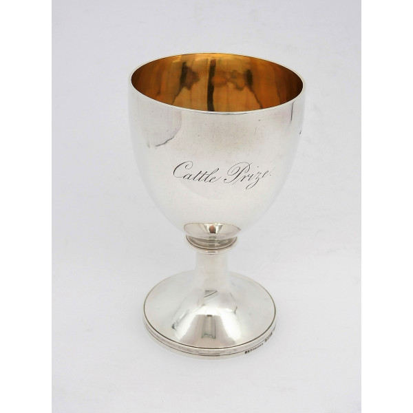 Silver goblet cattle prize London 1828 Joseph Craddock