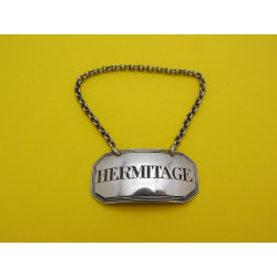 Silver hermitage wine label by John Rich