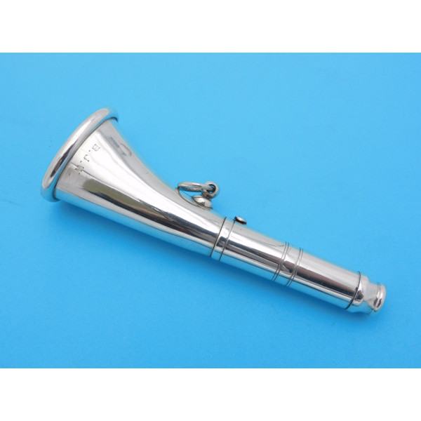 Silver hunting horn by David George Keat Kohler