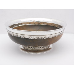 Silver mazer bowl by Omar Ramsden