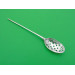 Silver mote spoon 1750 by Roger Hare