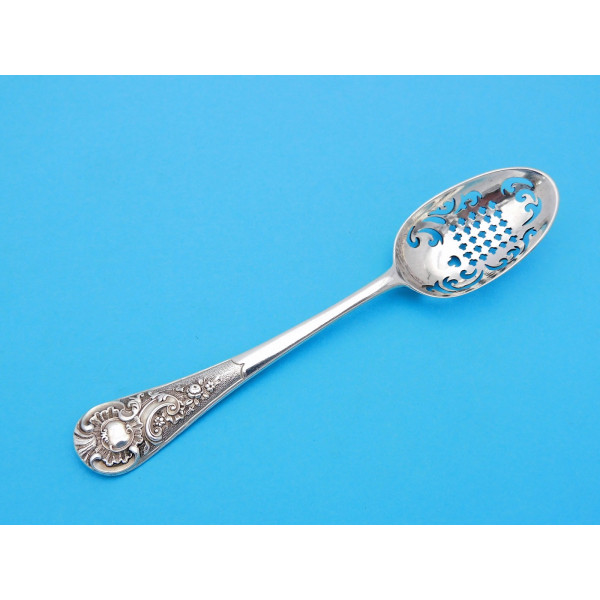 Silver mote spoon London c1765