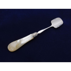 Silver mother of pearl stilton cheese scoop George Unite