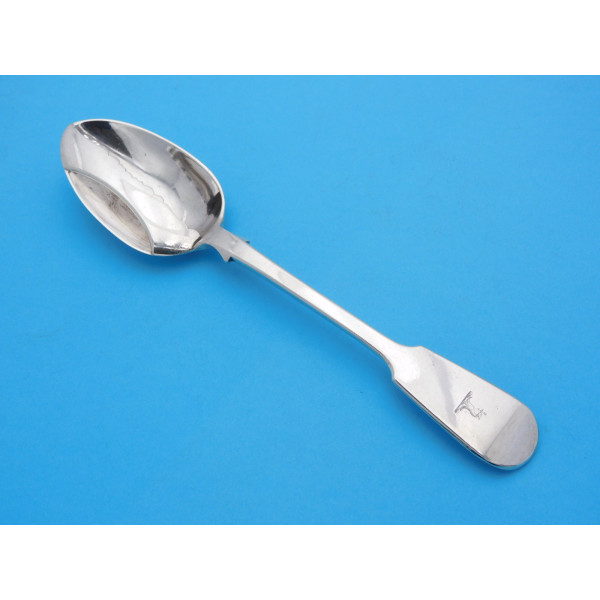 Silver moustache spoon London 1876 Samuel Whitford