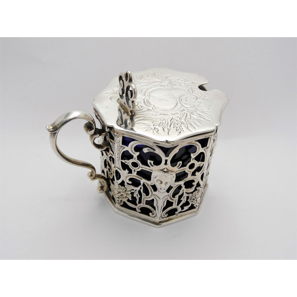 Silver mustard pot London 1847 Charles Fox