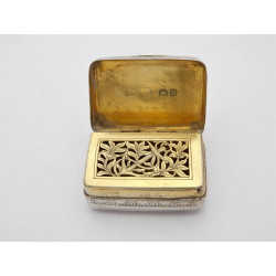 Silver naval vinaigrette London 1808 Samuel Davis