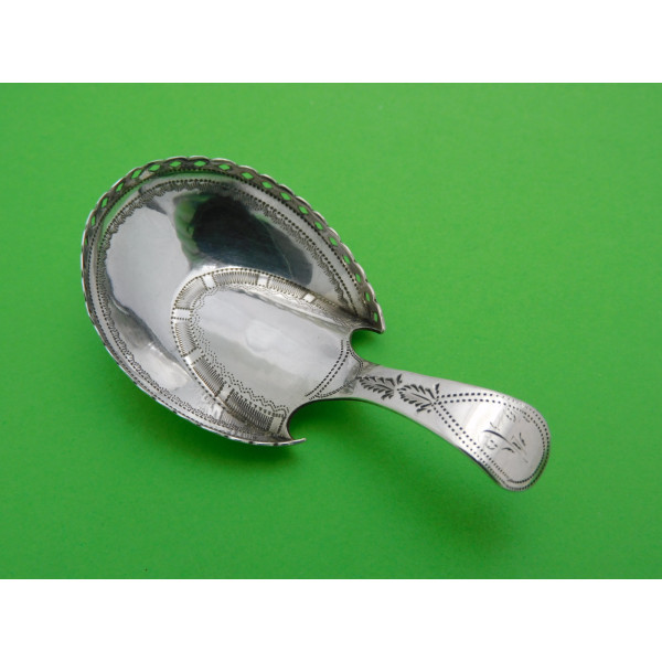 Silver pastern hoof caddy spoon 1807 Cocks Bettridge