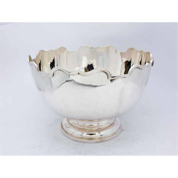 Silver punch bowl London 1923 by Charles Stuart Harris