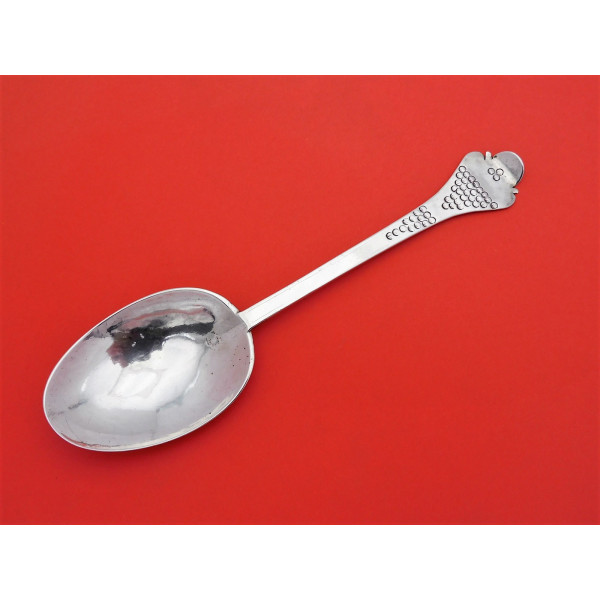 Silver shaded roundels trefid spoon