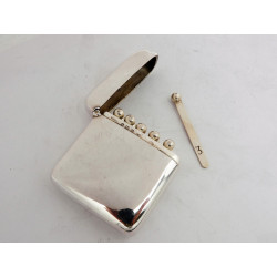 Silver shooting butt marker case Birmingham 1910