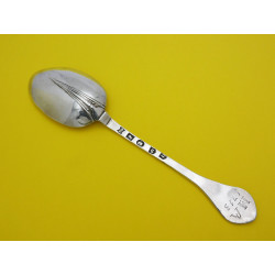Silver spatula end spoon by Edward Sweet Dunster Exeter 1711