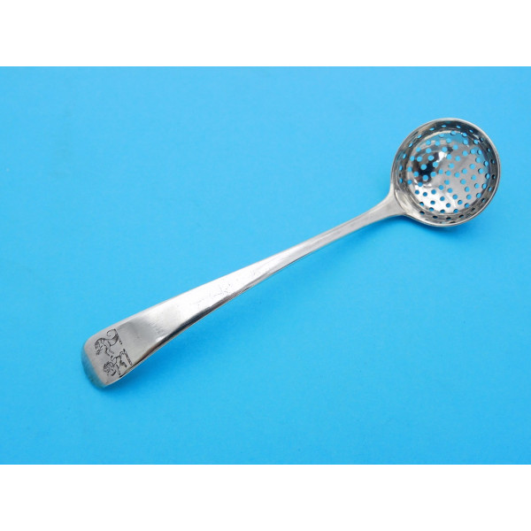 Silver spice sifter spoon London 1786 Richard Crossley
