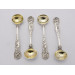 Silver stag hunt pattern salt spoons 1826 Eley