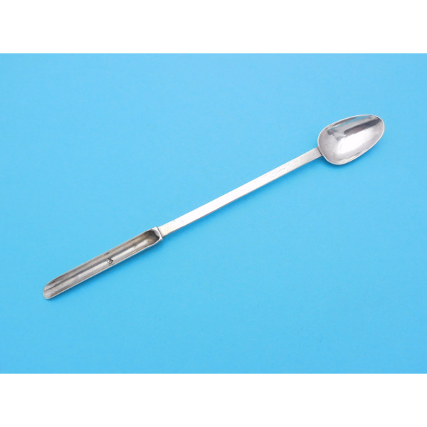 Silver sucket spoon marrow scoop London c1690 TN