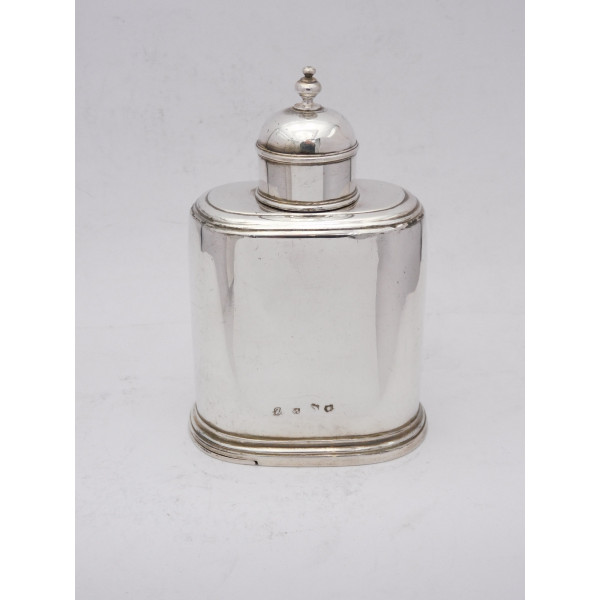 Silver tea caddy London 1749 John Newton