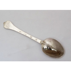 Silver trefid spoon by William Matthew