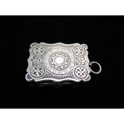 Silver vinaigrette by Nathaniel Mills 1855