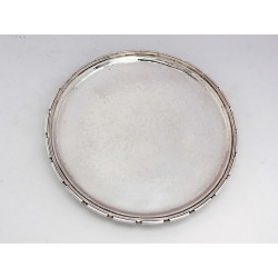 Silver waiter tray by Omar Ramsden 1933