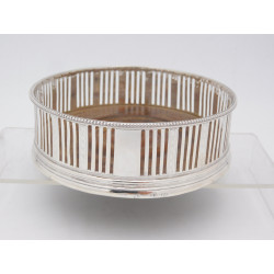 Silver wine coaster 1778