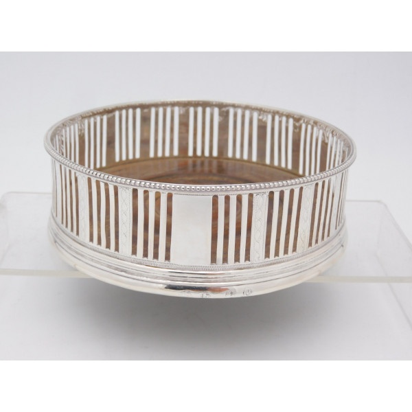 Silver wine coaster 1778