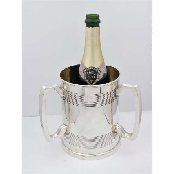 Silver wine cooler tyg Sheffield 1899 by Mappin Webb