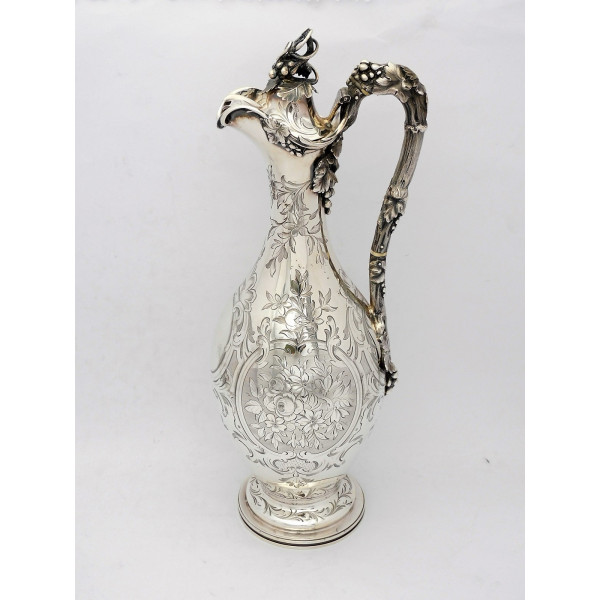 Silver wine ewer London 1848 Reily Storer