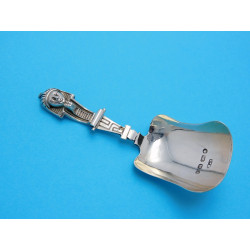 Sphinx Caddy Spoon Birmingham 1879 by Hilliard Thomason v2