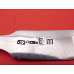 St Giles Cathedral Elgin silver mark Table spoon Charles Fowler