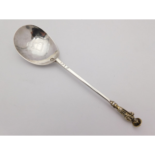 St Matthias silver apostle spoon London 1620 James Cluatt