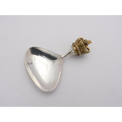 Stuart Devlin silver jubilee caddy spoon 1977