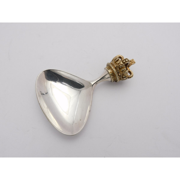 Stuart Devlin silver jubilee caddy spoon 1977
