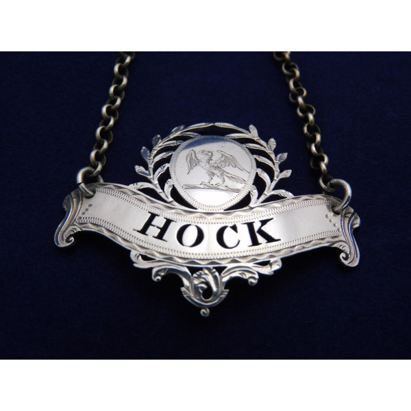 Susanna Barker silver Hock Wine label 1780