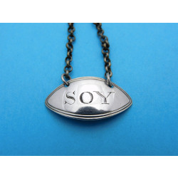Susannah Barker silver soy sauce label