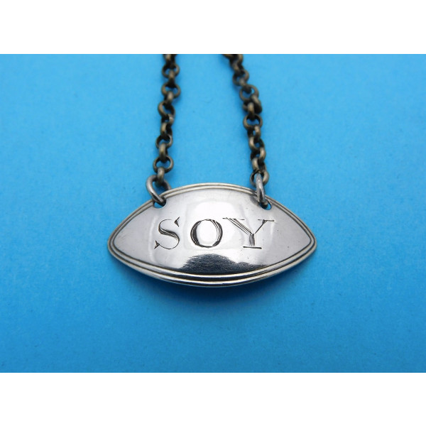 Susannah Barker silver soy sauce label