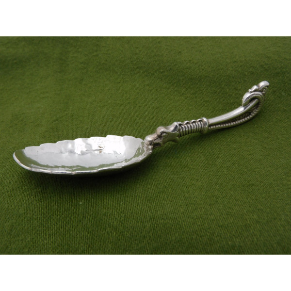 Sybil Dunlop silver dragon caddy spoon 1950