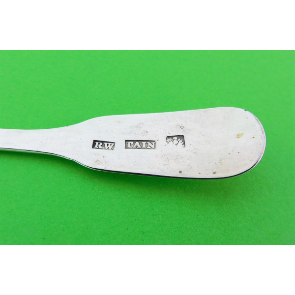 Tain silver spoon by Richard Wilkie Scottish