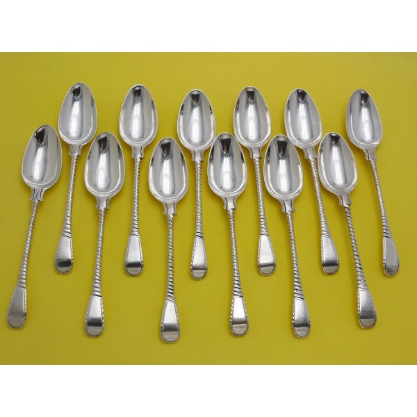 12 Georgian Silver Teaspoons, 1775 by Thomas Chawner » Antique Silver ...