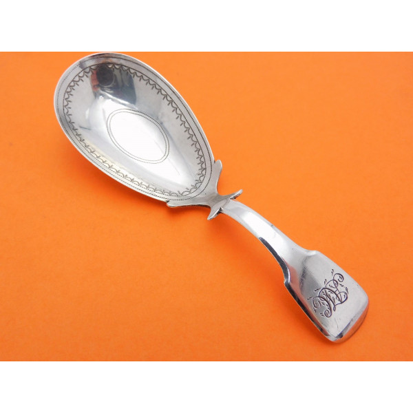 Thomas James silver caddy spoon London 1813