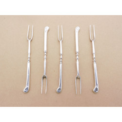 Thomas Northcote silver sweetmeat forks London 1775