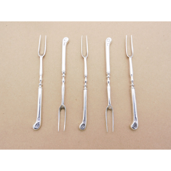 Thomas Northcote silver sweetmeat forks London 1775