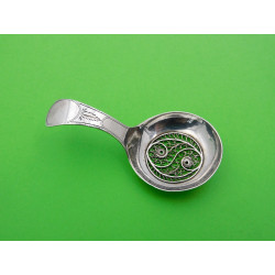 Thomas Willmore filigree panel silver caddy spoon Birmingham 1803