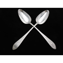 Toleken Cork Irish silver table spoons