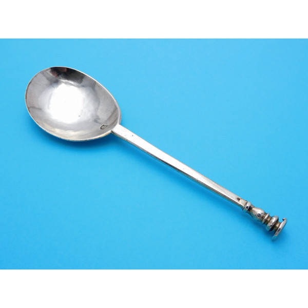 Transitional silver seal top spoon London 1665 by Jeremy Johnson