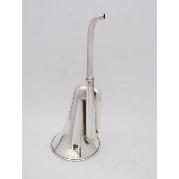 Victorian SIlver Ear Trumpet London 1846 Charles Shaw