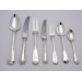 Victorian silver fiddle thread canteen of cutlery London 1840 by George Adams
