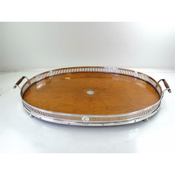 Victorian silver gallery tray Sheffield 1884 by Fenton Brothers