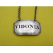 Vidonia Silver Wine Label Birmingham 1826 by Joseph Willmore