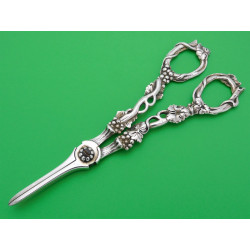 Vine grapes silver grape shears by Francis higgins
