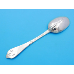 William III silver dog nose table spoon london 1701 Lawrence Jones