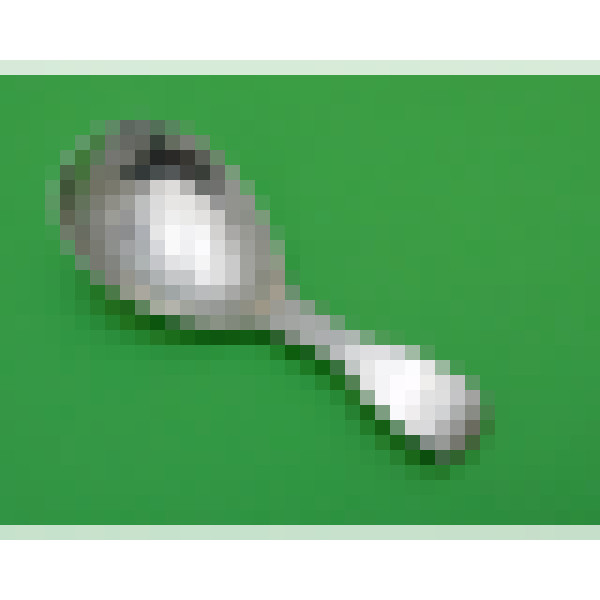 York silver Caddy Spoon 1826 Barber Cattle North